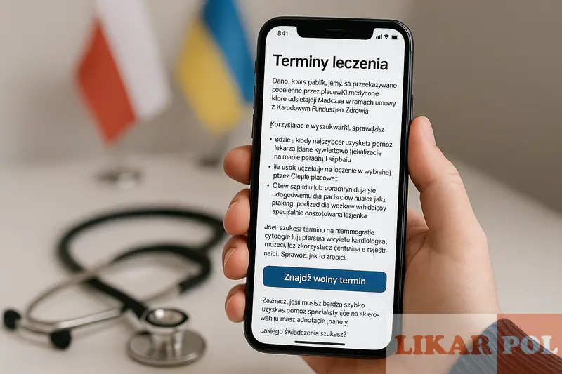 Як перевірити чергу до лікаря в Польщі