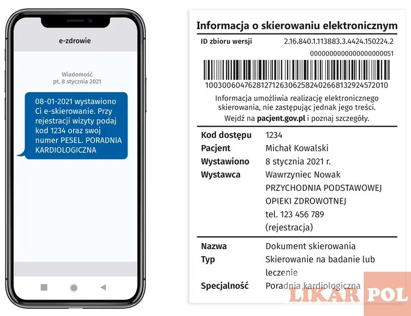 направлення до лікаря в польщі
